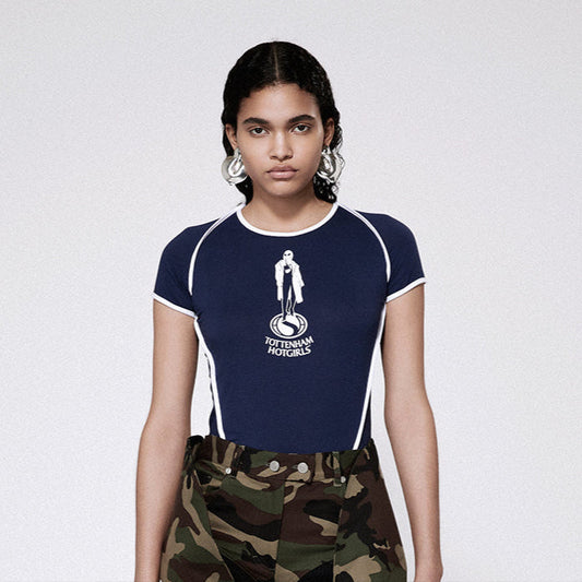 TOTTENHAM HOT GIRLS T-SHIRT NAVY