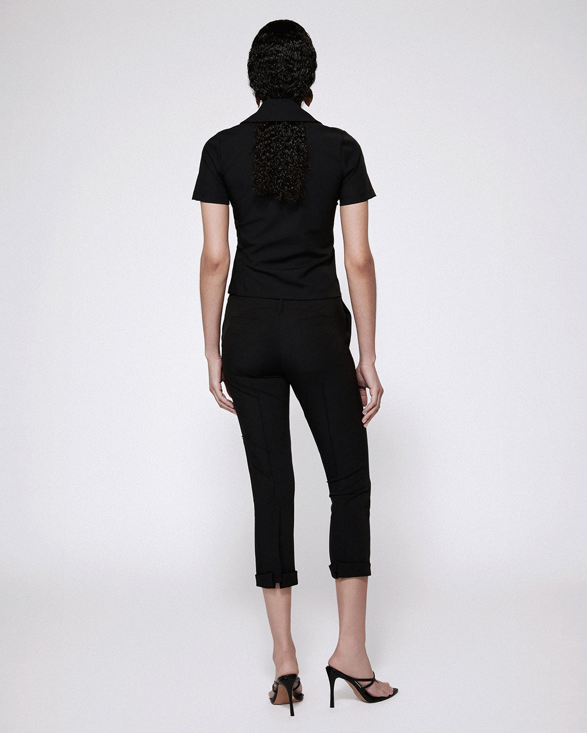 CAPRI PANTS COMPACT JERSEY BLACK