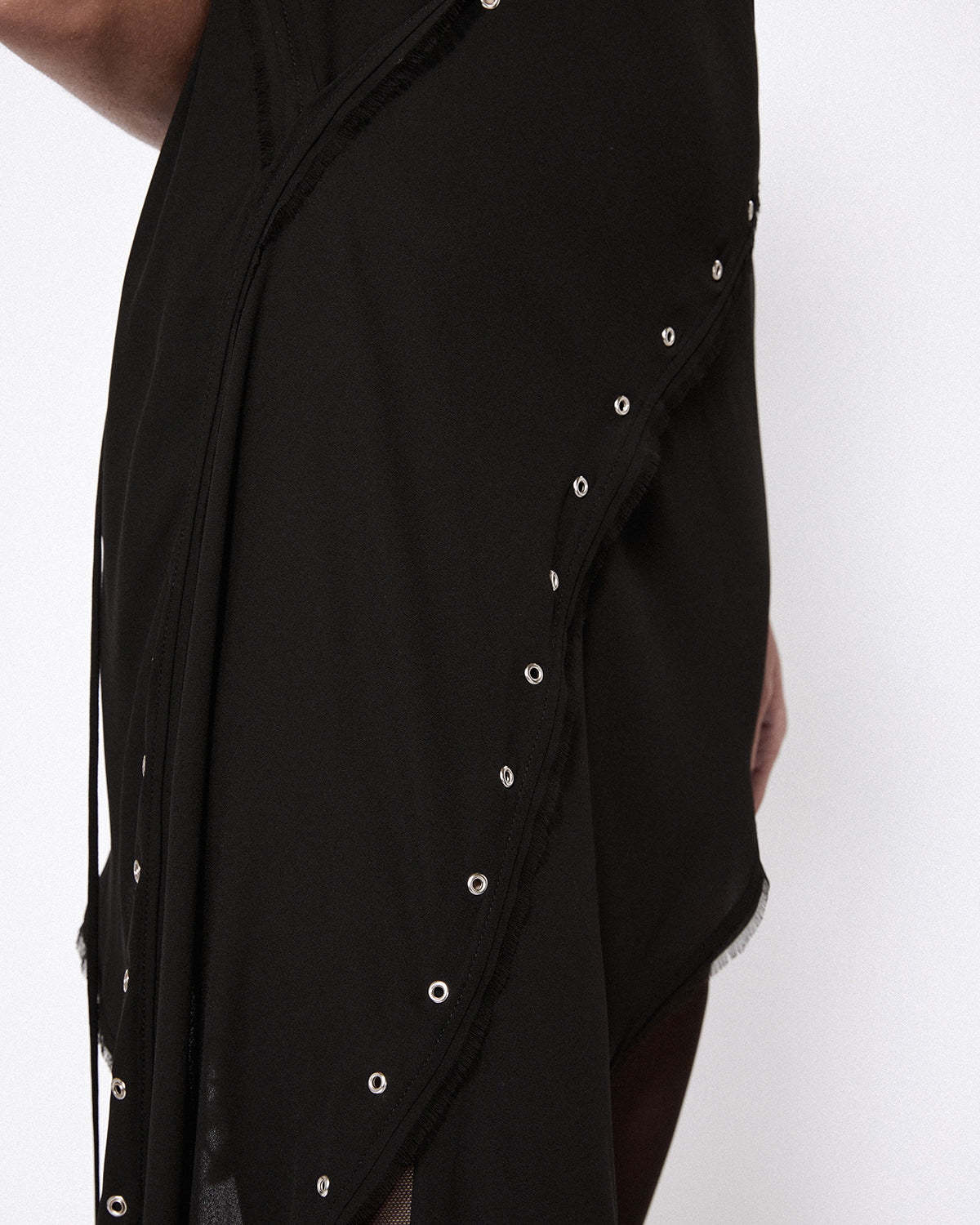 ROBYN EYELET DRESS BLACK