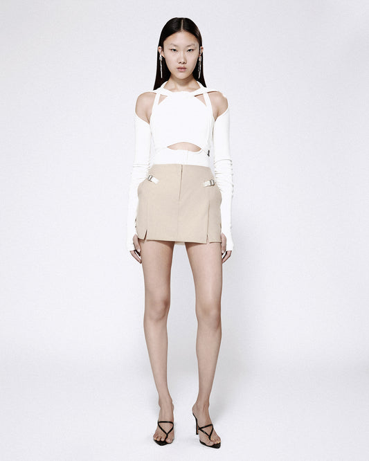 GEMINI TAILORED SKIRT SAND